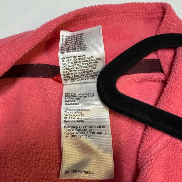 The North Face Women’s 1/4 Zip Fleece Pullover Pink Medium EUC - Picture 6 of 9
